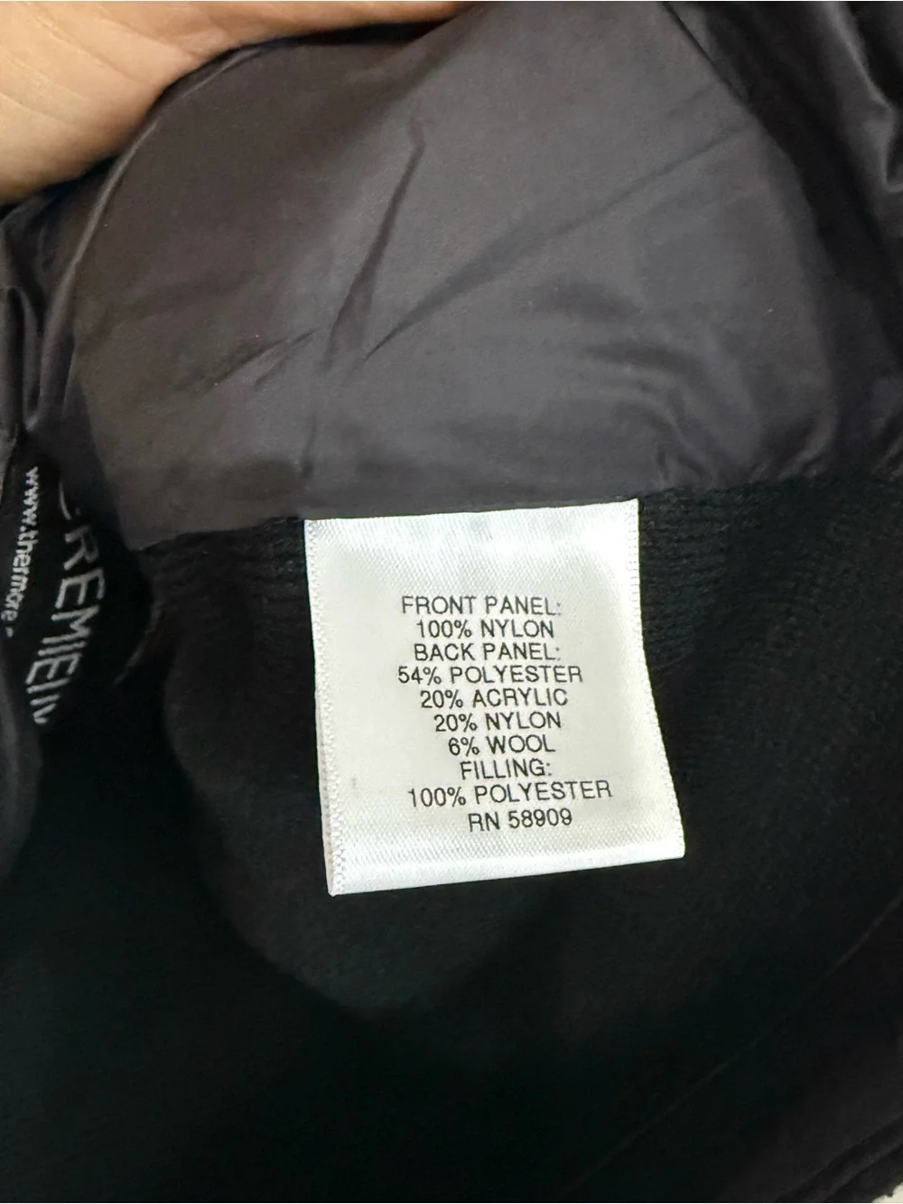 Cremieux Men’s Large Black Quilted Insulated Full Zip Vest Thermore